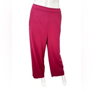 Bebe x Naven High Waist Wide Leg Pants Magenta Size 6 Dressy Bold Chic Y2K Cute